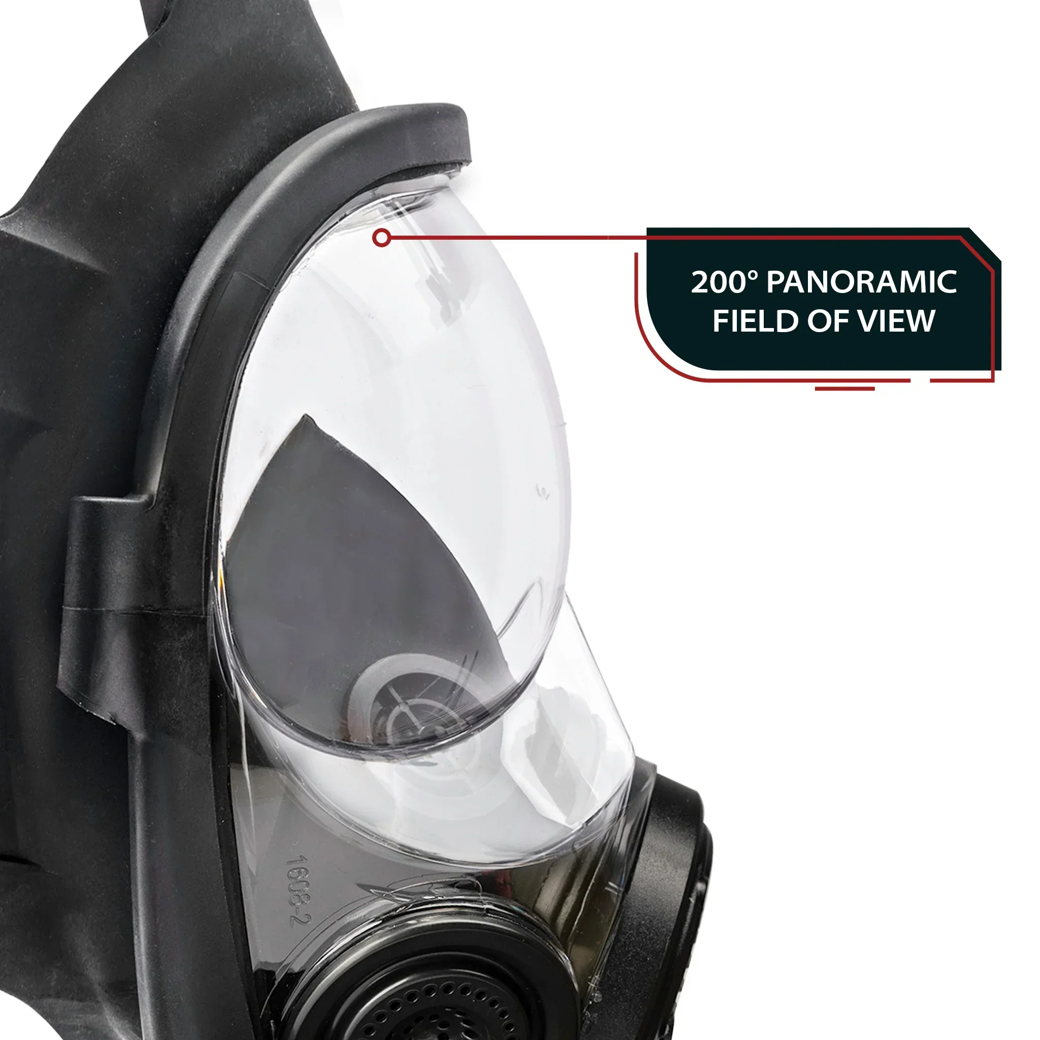 Parcil Safety NB-100V Tactical Gas Mask with Voice Amplifier - Image 4