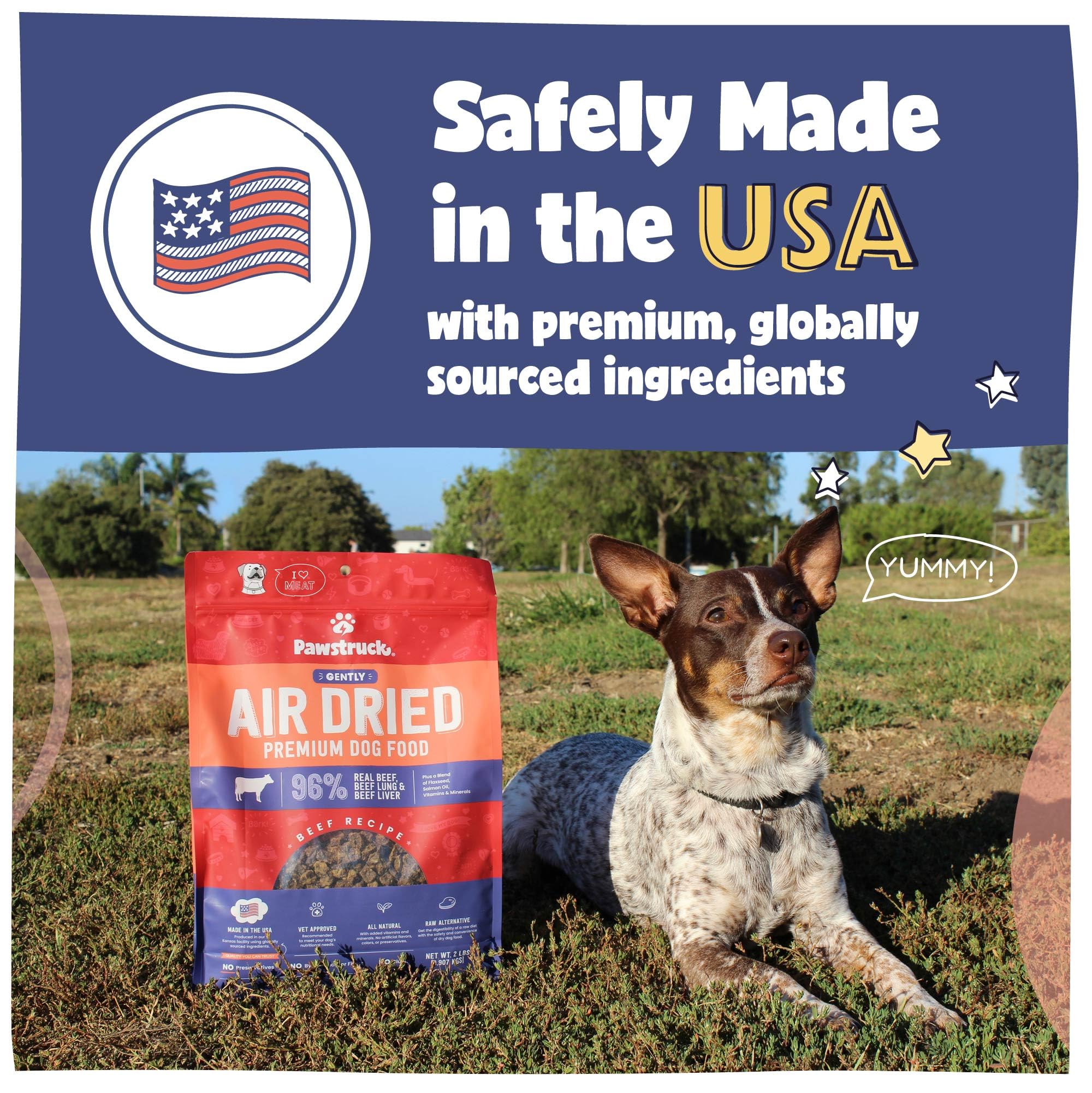 Pawstruck - Air Dried Premium Dog Food with Real Beef - 2lb Bag - Image 5