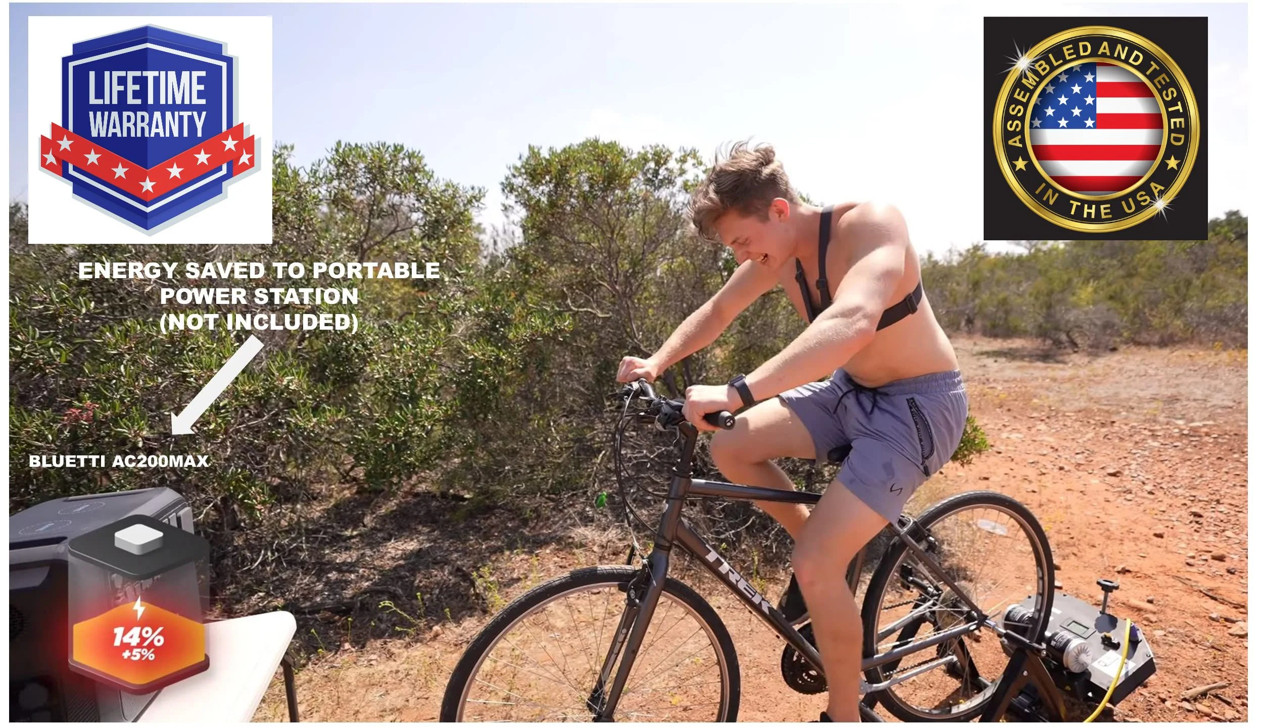 Pedal Power Generator Bigfoot™ Bike Generator Stand - Camo Model - Image 10
