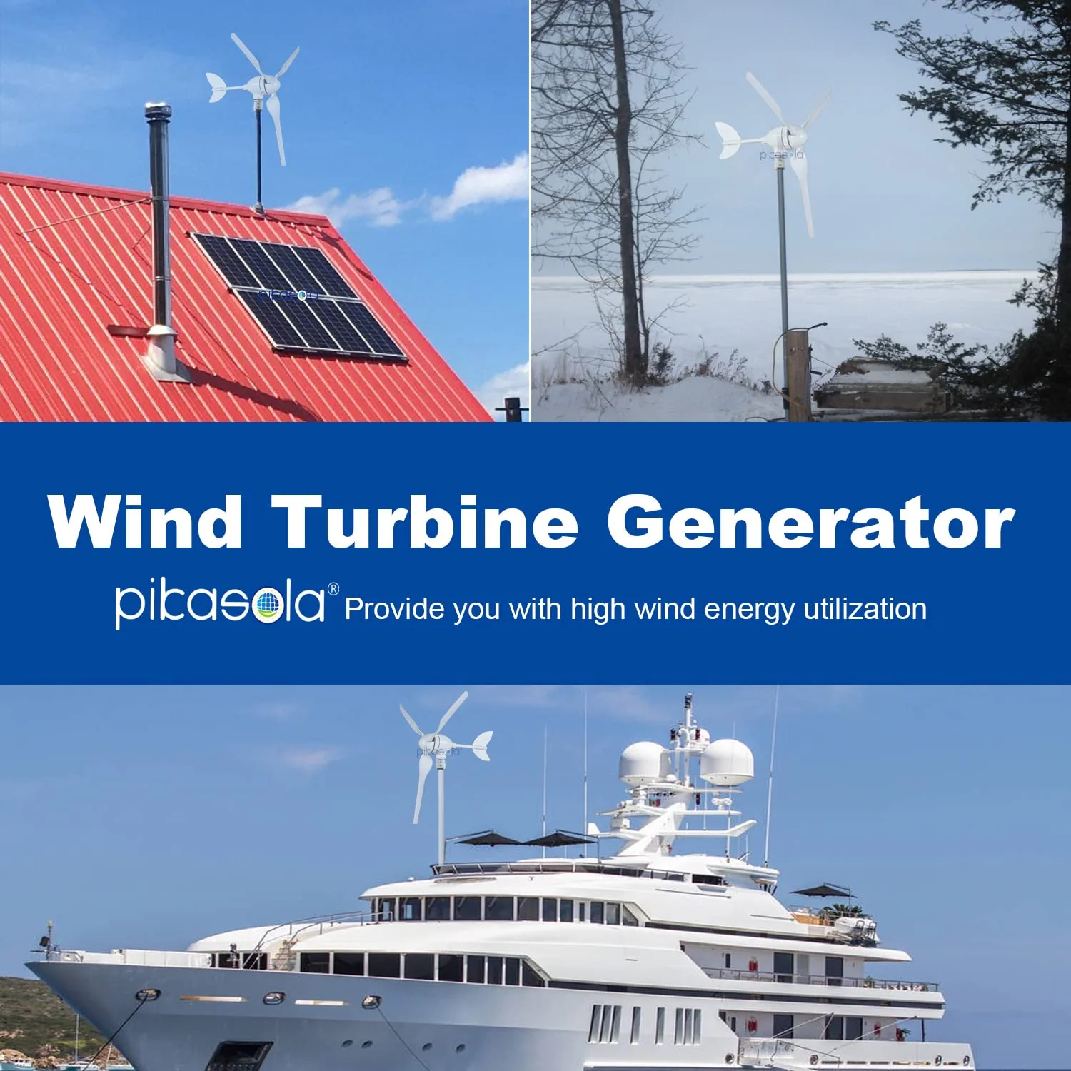 Pikasola - Wind Turbine Generator 400W 12V + Charge Controller - Image 7