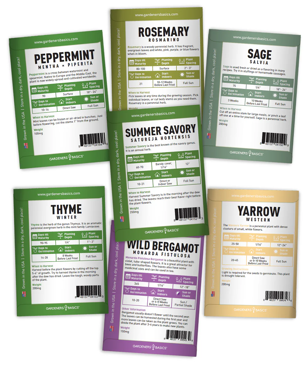 Popular Herb Seeds for Planting | 35 Variety Pack - Image 6