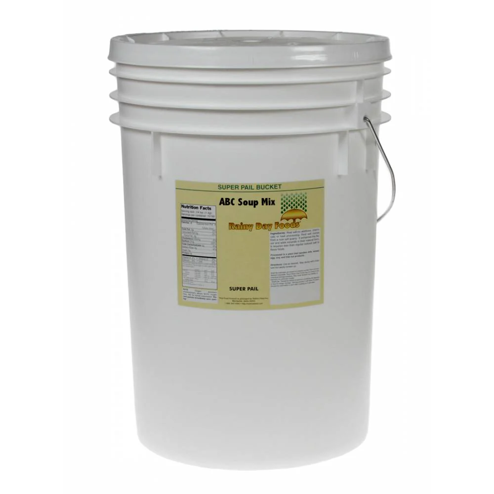 Rainy Day Foods ABC Soup Mix 5 Gallon 35 lb. Super Pail - 278 Servings