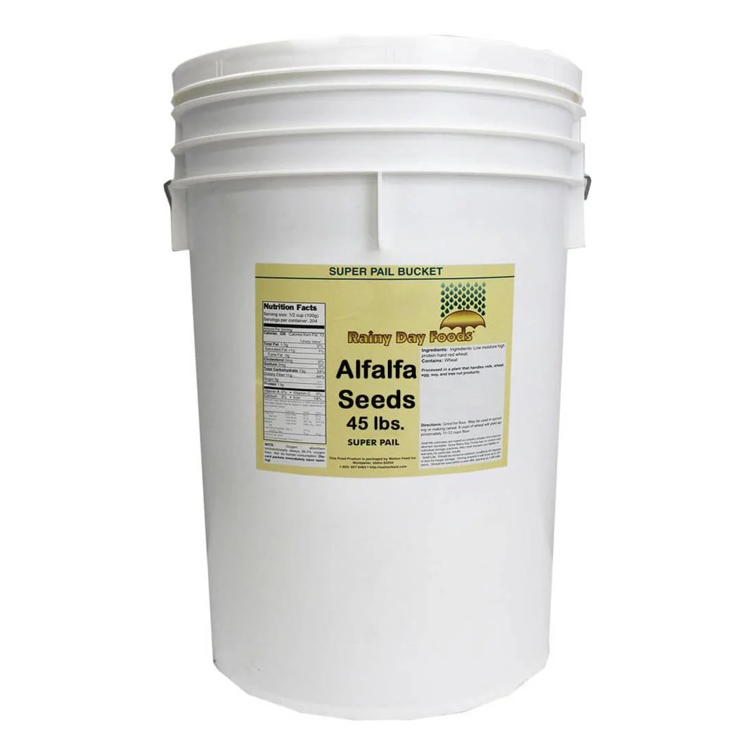 Rainy Day Foods Alfalfa Seed 5 Gallon 36 lb. Super Pail - 5443 Servings