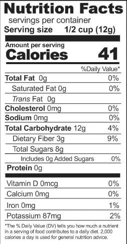 Rainy Day Foods Freeze-Dried Apple Dices 3 oz. #2.5 Can - 5 Servings - Image 2