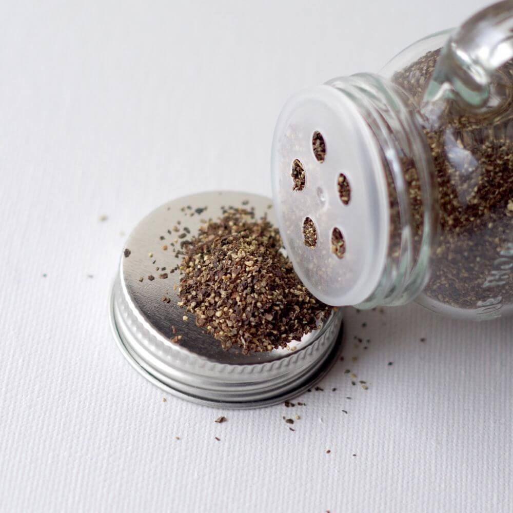 Rainy Day Foods Black Pepper Ground 14 oz. #2.5 Can - 198 Servings - Image 2