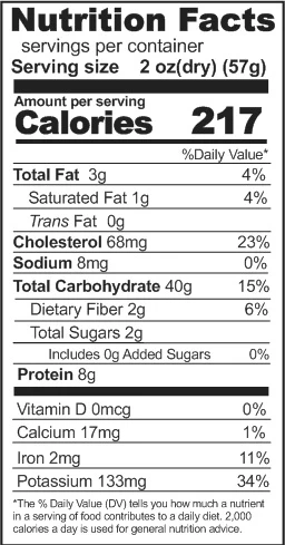 Rainy Day Foods Curly Egg Noodles Medium #10 Cans - 6 Pack - Image 3