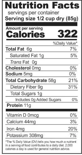 Rainy Day Foods Steel Cut Oats 25 lb. Bag - 133 Servings - Image 3