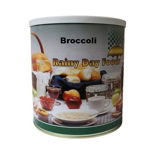 Rainy Day Foods Non-GMO Dehydrated Broccoli 24 oz. #10 Can - 48 Servings