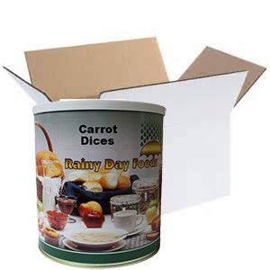 Rainy Day Foods Non-GMO Dehydrated Carrot Dices #10 Cans - 6 Pack - Image 4
