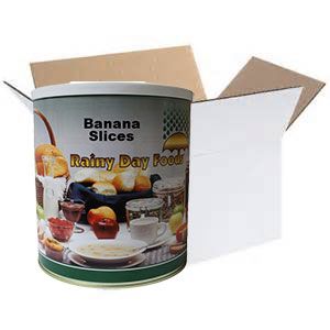 Rainy Day Foods Dehydrated Honey-Coated Banana Slices #10 Cans - 6 Pack - Image 4