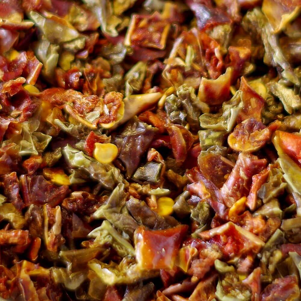 Rainy Day Foods Non-GMO Dehydrated Mixed Peppers (Red and Green) #10 Cans - 6 Pack - Image 2