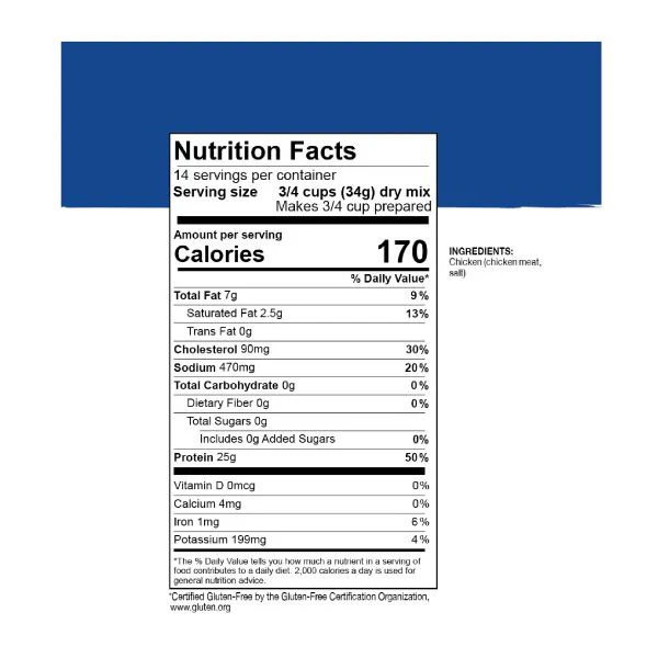 Rainy Day Foods - Freeze Dried Diced Chicken 17 oz. #10 can - Image 2