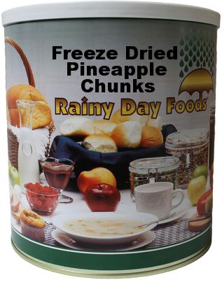 Rainy Day Foods - Freeze Dried Pineapple Chunks 12 oz. #10 can - Image 3