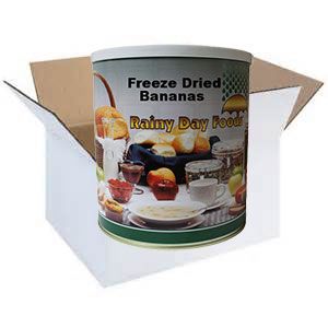 Rainy Day Foods Non-GMO Freeze-Dried Sliced Bananas #10 Cans - 6 Pack - Image 4