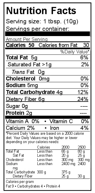Rainy Day Foods Golden Flax Natural 25 lb. Bag - 1,134 Servings - Image 3