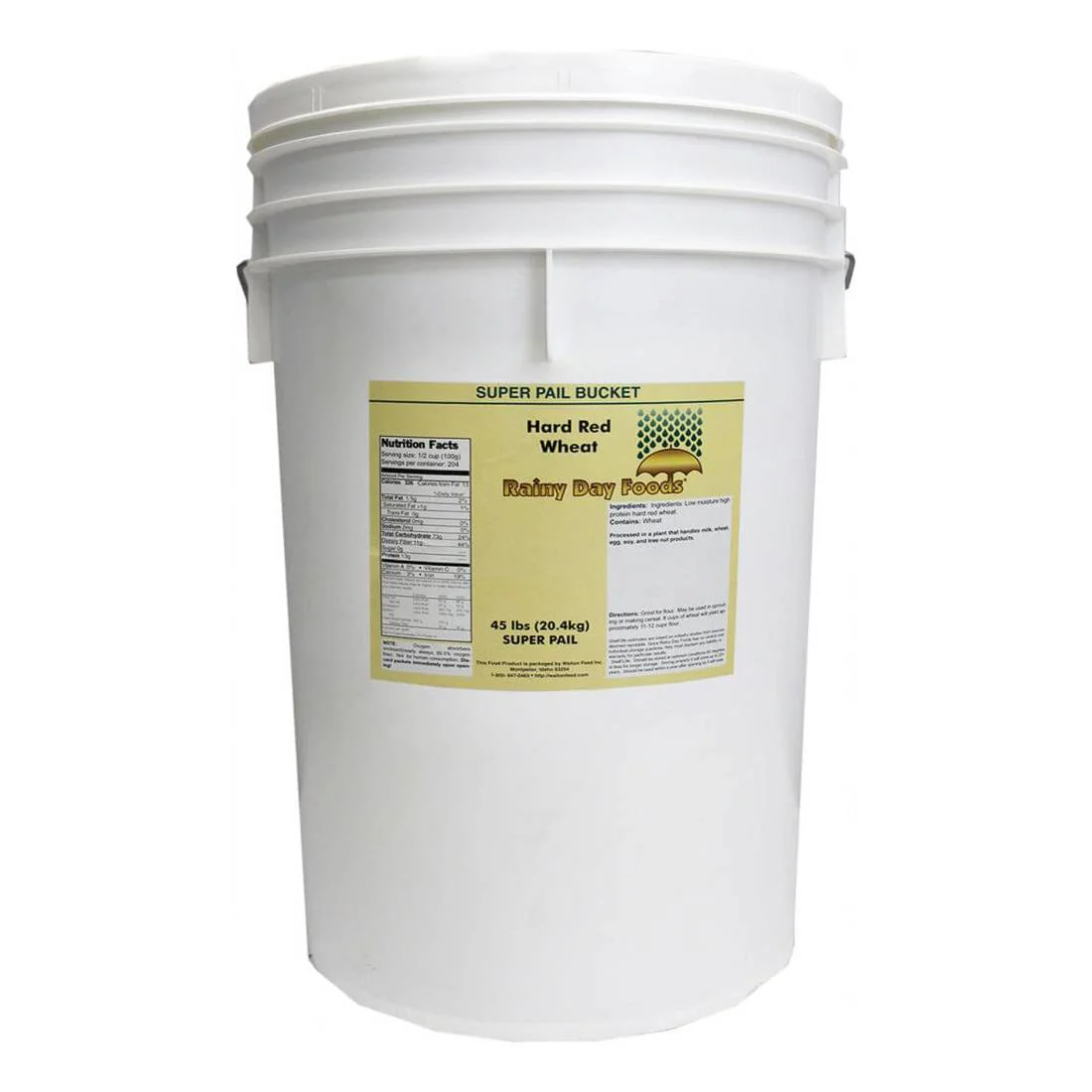 Rainy Day Foods - Hard Red Wheat 5 Gallon Pail - 36 lb.