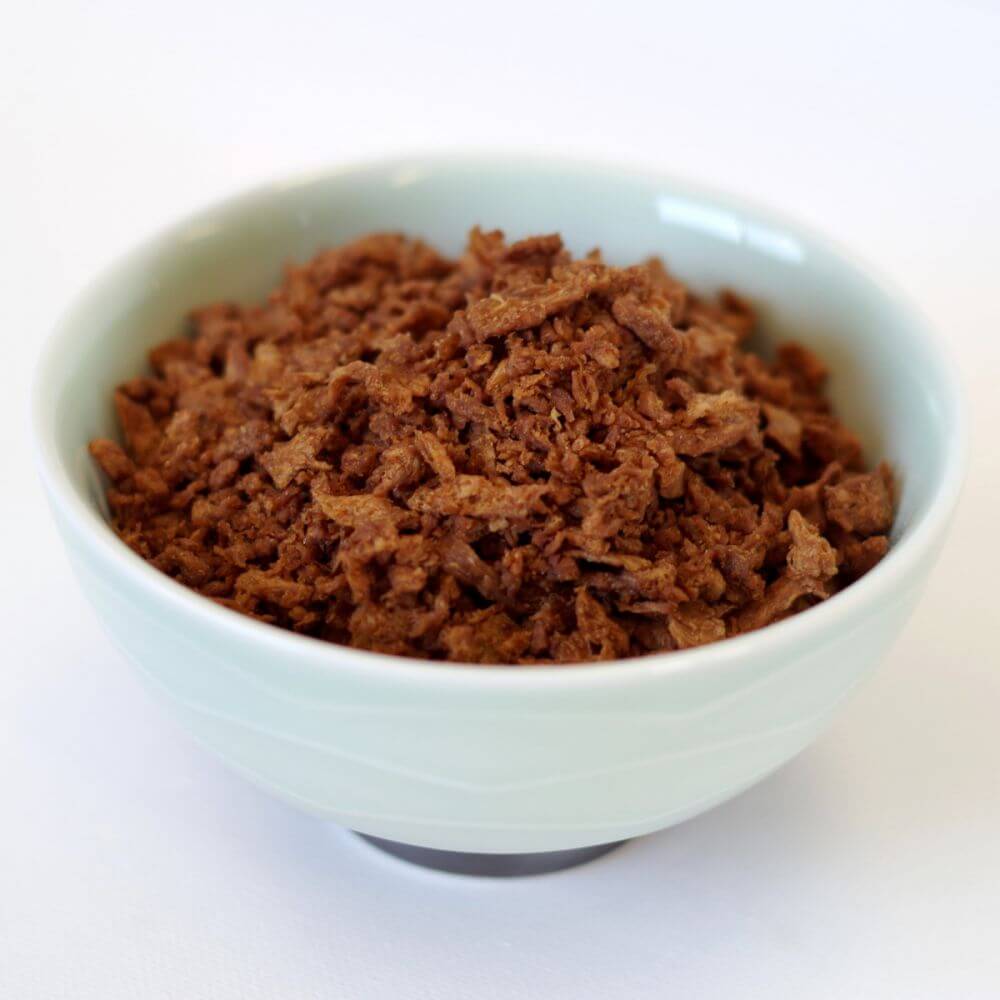 Rainy Day Foods Imitation Beef Flavored Bits TVP (Textured Vegetable Protein) 10 oz. #2.5 Can - 10 Servings - Image 3