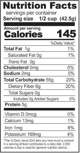 Rainy Day Foods Non-GMO 9 Grain Cracked Cereal 69 oz. #10 Can - 46 Servings - Image 4