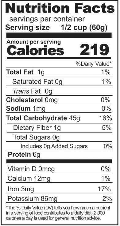 Rainy Day Foods Non-GMO All Purpose Flour 64 oz. #10 Can - 30 Servings - Image 4