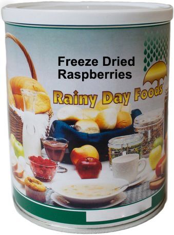 Rainy Day Foods Non-GMO Freeze-Dried Whole Raspberries #2.5 Cans - 6 Pack - Image 4