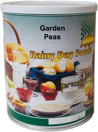 Rainy Day Foods Non-GMO Garden Peas Sweet #2.5 Cans - 6 Pack - Image 4