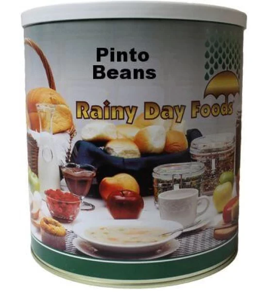 Rainy Day Foods Pinto Beans 84 oz. #10 Can - 24 Servings