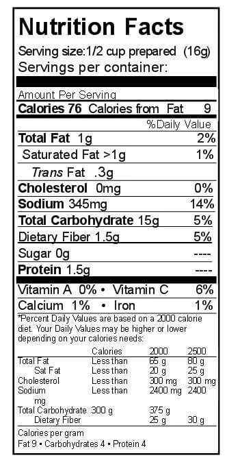 Rainy Day Foods Potato Butter Bits 20 lb. Box - 567 Servings - Image 3