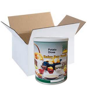 Rainy Day Foods Dehydrated Potato Dices 6 (Case of Six) #2.5 Cans - 48 Servings - Image 4