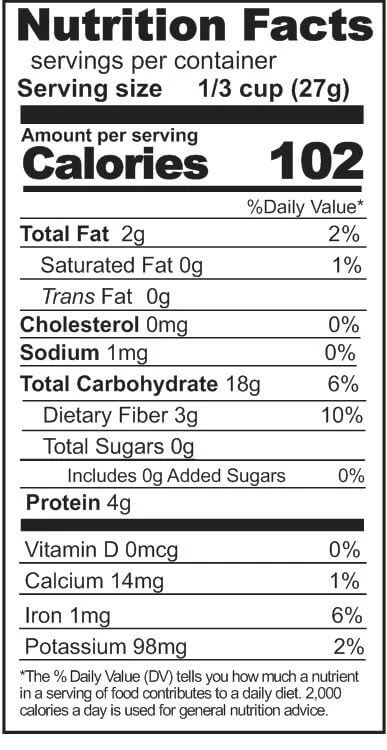 Rainy Day Foods Quick Rolled Oats 50 lb. Bag - 840 Servings - Image 3