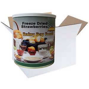 Rainy Day Foods Freeze-Dried Sliced Strawberries #2.5 Cans - 6 Pack - Image 4