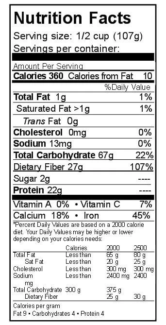 Rainy Day Foods Small White Navy Beans 5 Gallon 36 lb. Super Pail - 152 Servings - Image 3