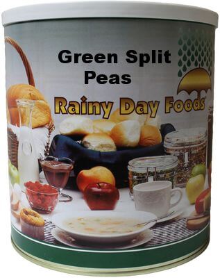 Rainy Day Foods Split Green Peas #10 Cans - 6 Pack - Image 4