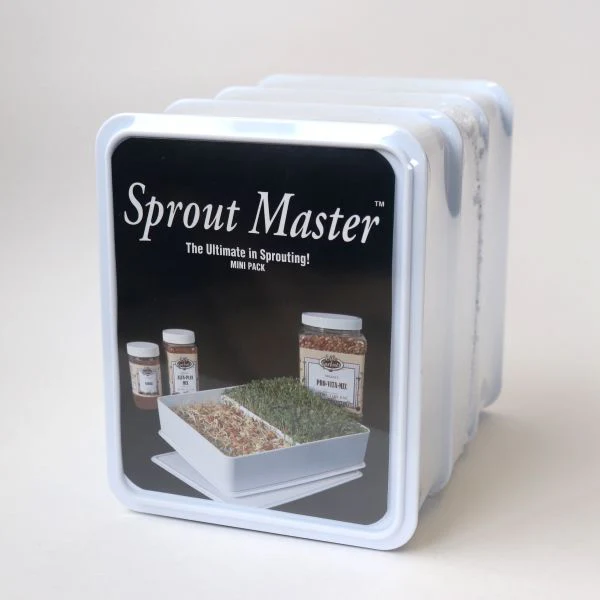 Rainy Day Foods - Sprout Master Seed Sprouter - Triple Mini Stack 4 Lids