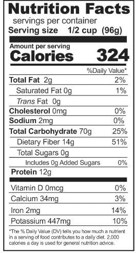 Rainy Day Foods Triticale 1.5 lb. Mylar Bag - 8 Servings - Image 3