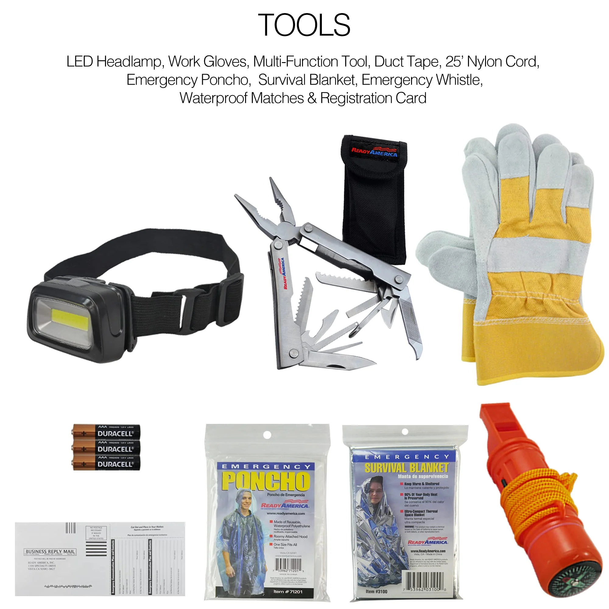 Ready America - 72 Hour Deluxe Emergency Kit - 3 Day Pack - Image 3