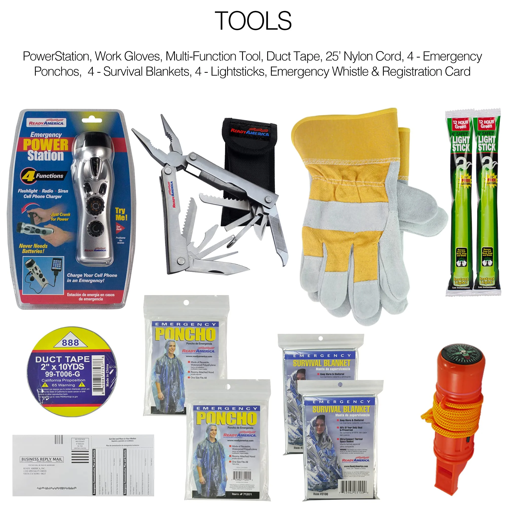 Ready America - 72 Hour Deluxe Emergency Kit - 2 Person 3-Day Pack - Image 3