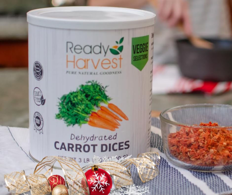Ready Harvest Dehydrated Carrots - 25 Year Shelf Life - #10 Can - Image 7