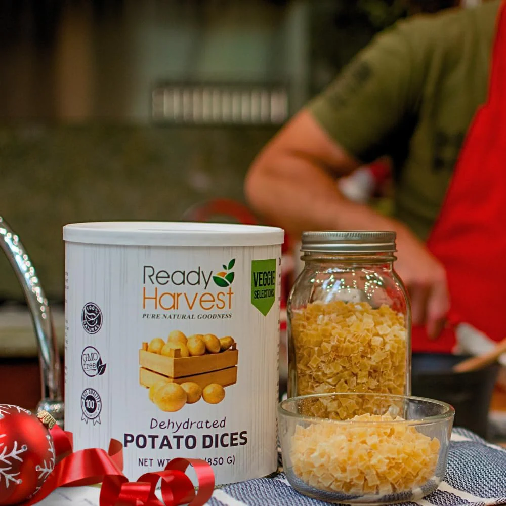 Ready Harvest Dehydrated Diced Potatoes - 30 Year Shelf Life - #10 Can - Image 6