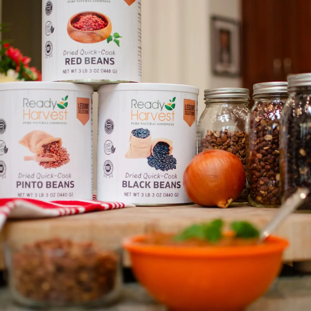 Ready Harvest Dehydrated Whole Food Pinto Beans - 25 Year Shelf Life - Six #10 Cans - Image 5
