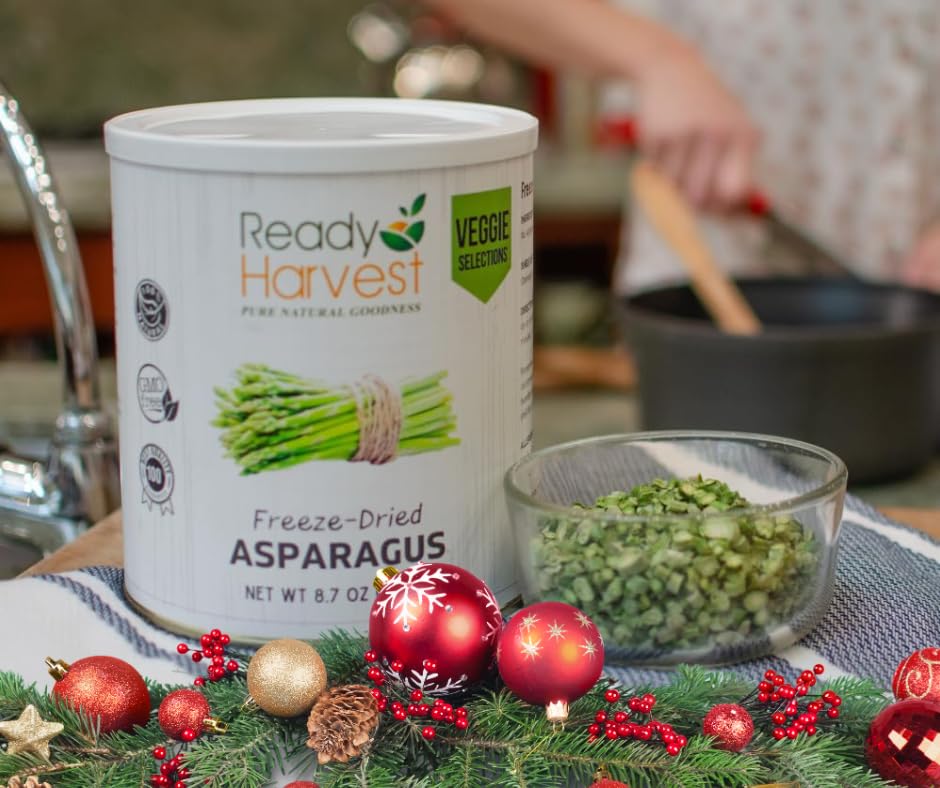 Ready Harvest Freeze-Dried Asparagus - 25 Year Shelf Life - #10 Can - Image 3