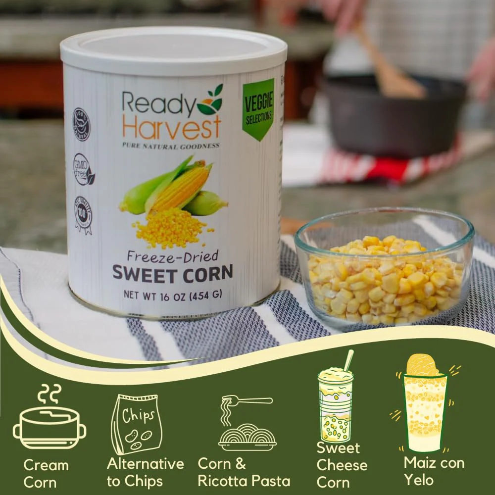 Ready Harvest Freeze-Dried Sweet Corn - #10 Can - Image 4