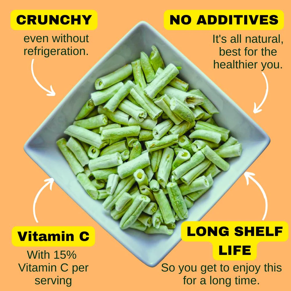 Ready Harvest Freeze-Dried Green Beans - 30 Year Shelf Life - Six #10 Cans - Image 4