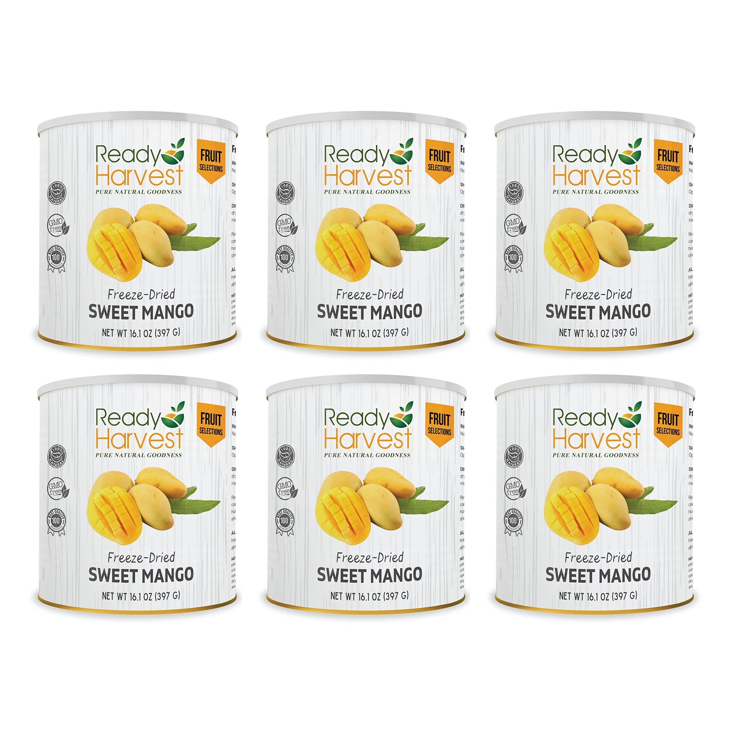 Ready Harvest Freeze-Dried Mango #10 Cans - 6 Pack