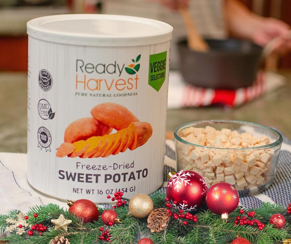 Ready Harvest Freeze-Dried Sweet Potatoes #10 Cans - 6 Pack - Image 7