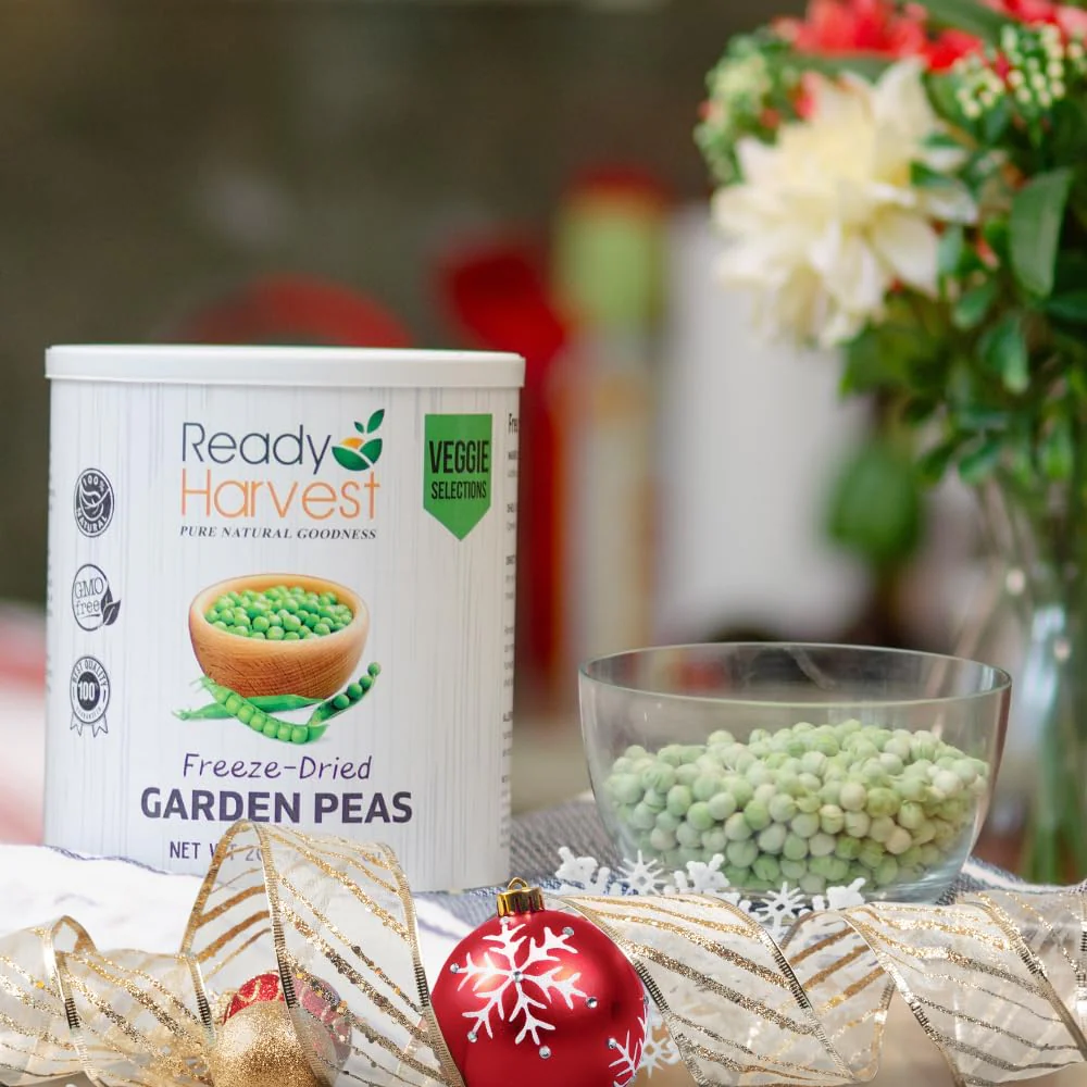 Ready Harvest Freeze-Dried Garden Peas - 30 Year Shelf Life - #10 Can - Image 2