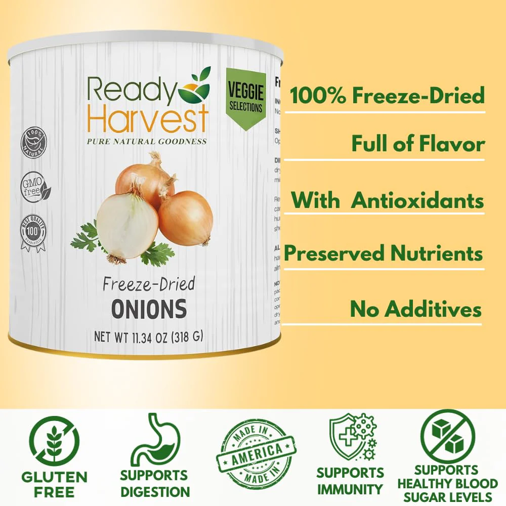 Ready Harvest Freeze-Dried Yellow Onions - #10 Can - Image 6