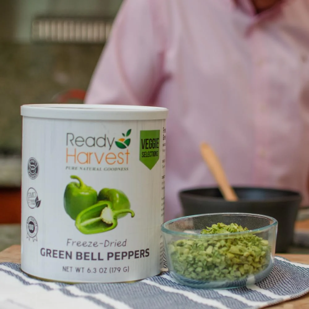 Ready Harvest Freeze-Dried Bell Peppers - 30 Year Shelf Life - #10 Can - Image 8