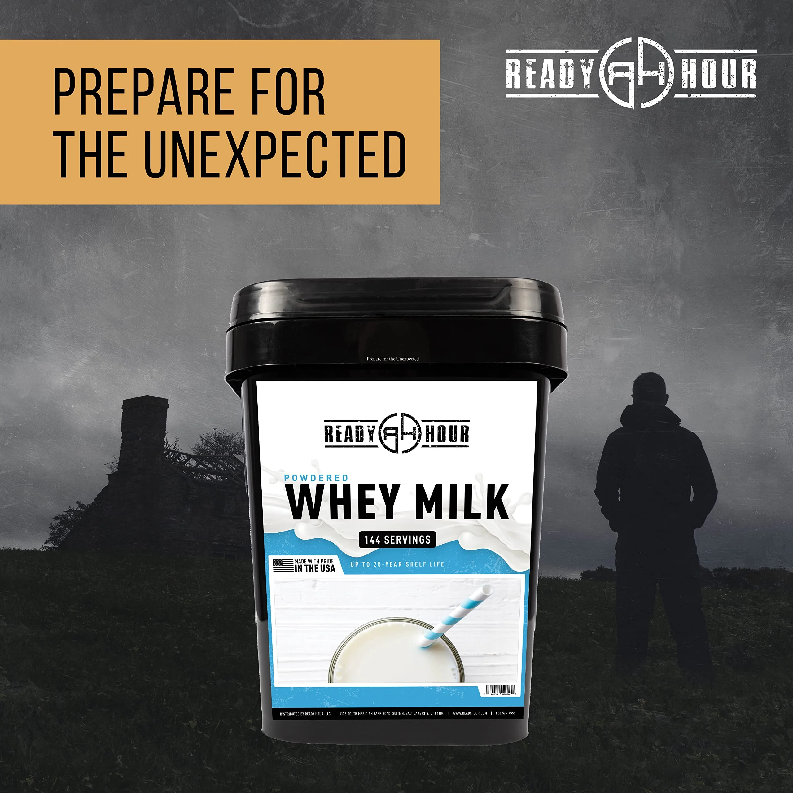 Ready Hour Bulk Powdered Real Whey Milk Pail - 144 Servings - Image 3