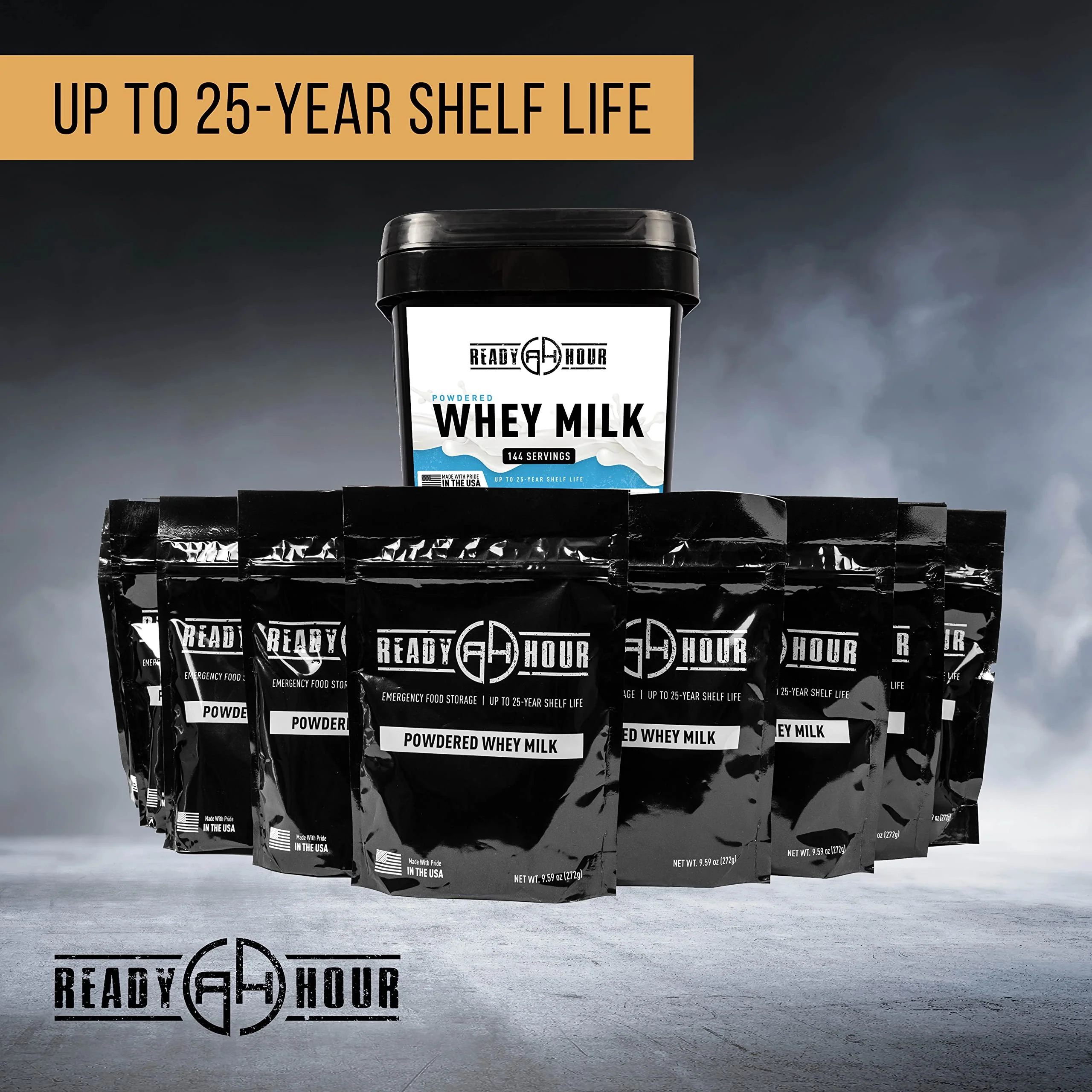 Ready Hour Bulk Powdered Real Whey Milk Pail - 144 Servings - Image 6