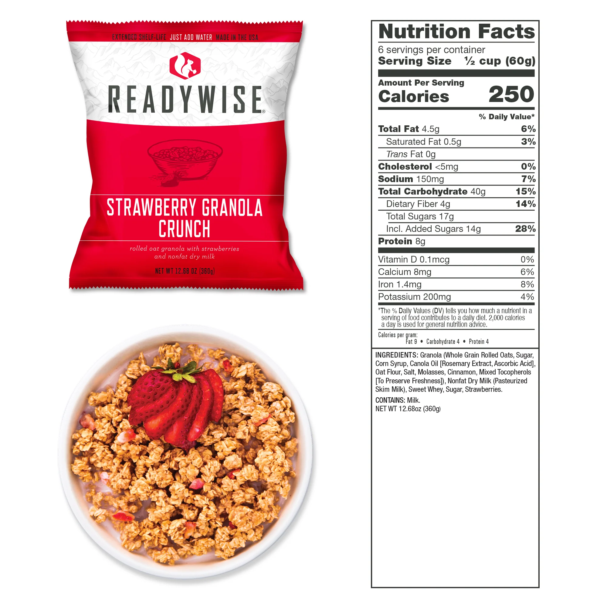 ReadyWise - 1080 Serving Package - 186 lbs - Includes: 6 - 120 Serving Entrée Buckets and 3 - 120 Serving Breakfast Buckets - Image 16